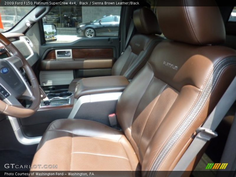 Black / Sienna Brown Leather/Black 2009 Ford F150 Platinum SuperCrew 4x4