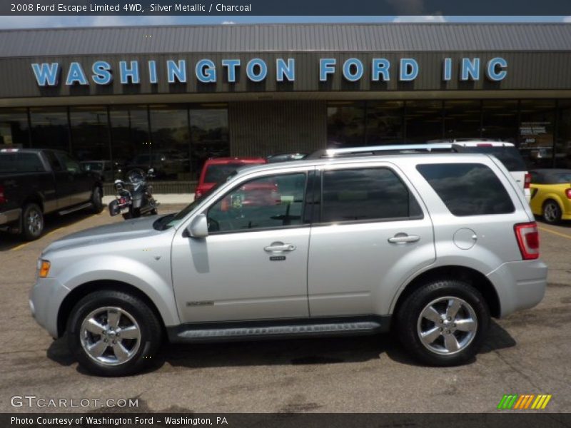 Silver Metallic / Charcoal 2008 Ford Escape Limited 4WD