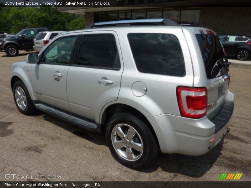 Silver Metallic / Charcoal 2008 Ford Escape Limited 4WD