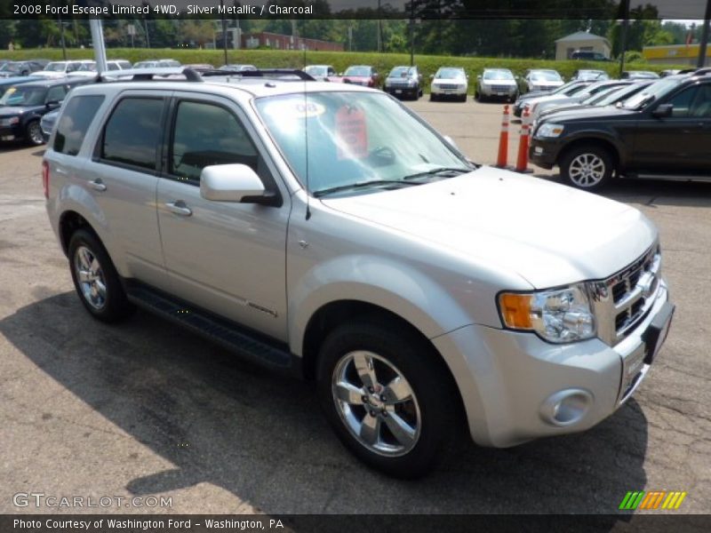 Silver Metallic / Charcoal 2008 Ford Escape Limited 4WD