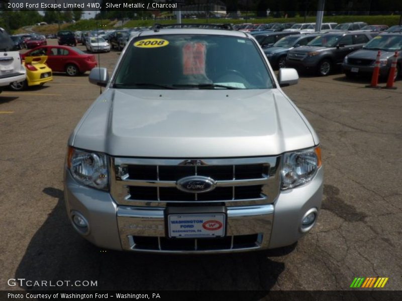 Silver Metallic / Charcoal 2008 Ford Escape Limited 4WD