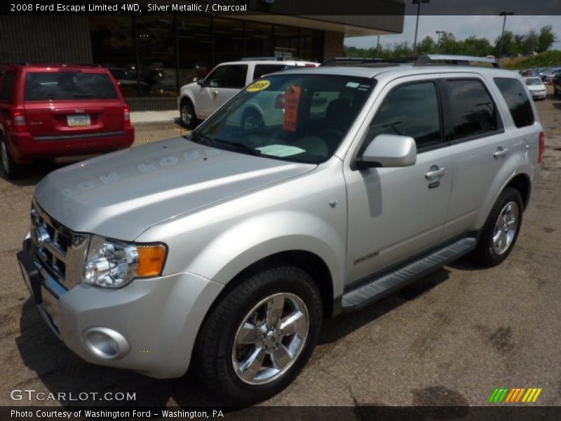 Silver Metallic / Charcoal 2008 Ford Escape Limited 4WD