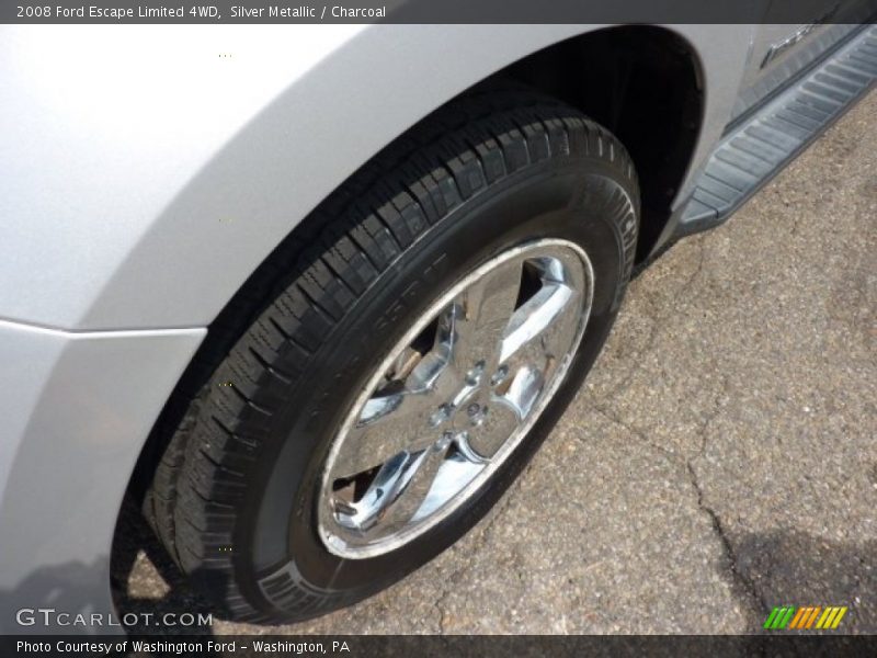 Silver Metallic / Charcoal 2008 Ford Escape Limited 4WD