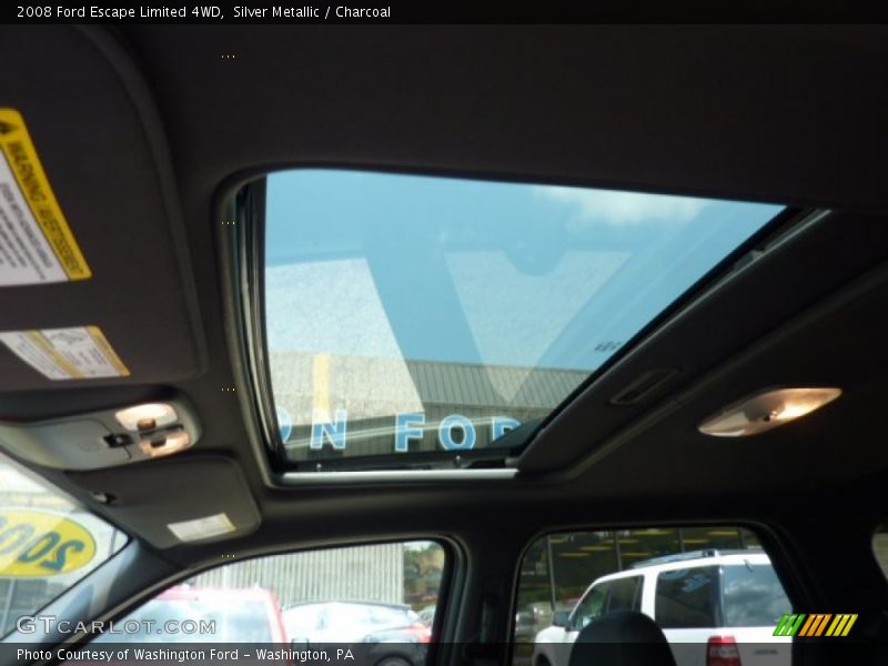 Silver Metallic / Charcoal 2008 Ford Escape Limited 4WD