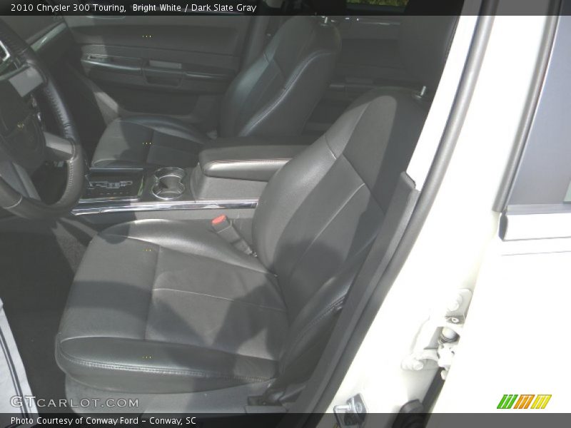 Bright White / Dark Slate Gray 2010 Chrysler 300 Touring