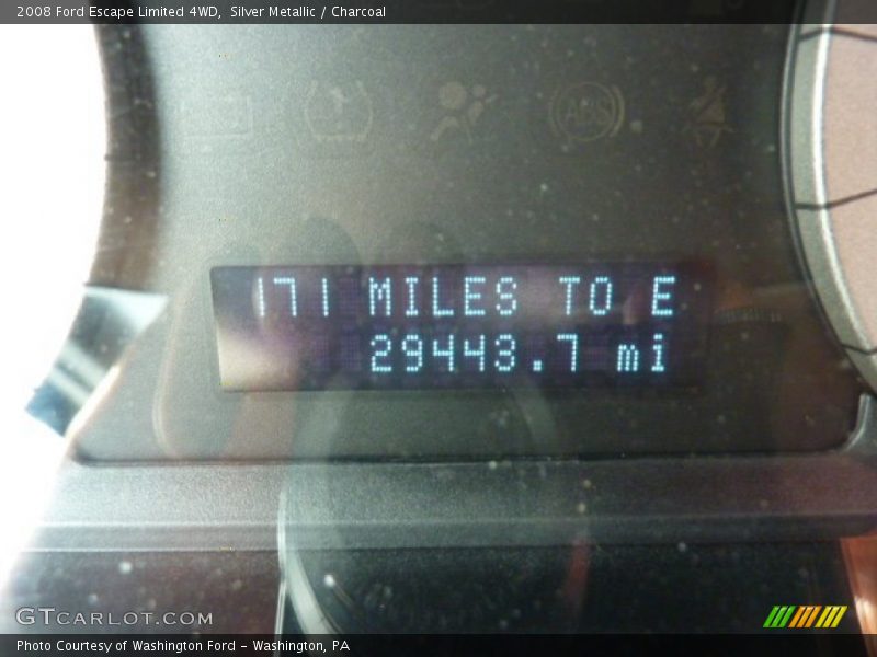 Silver Metallic / Charcoal 2008 Ford Escape Limited 4WD