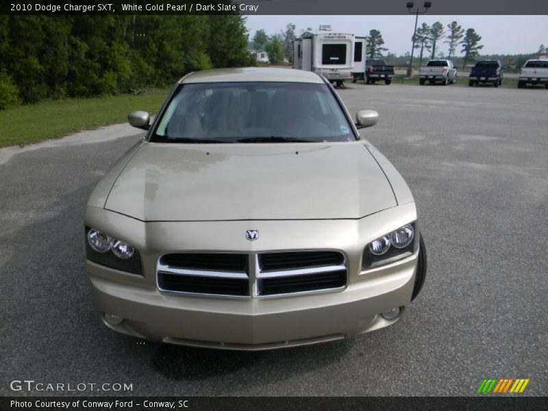 White Gold Pearl / Dark Slate Gray 2010 Dodge Charger SXT