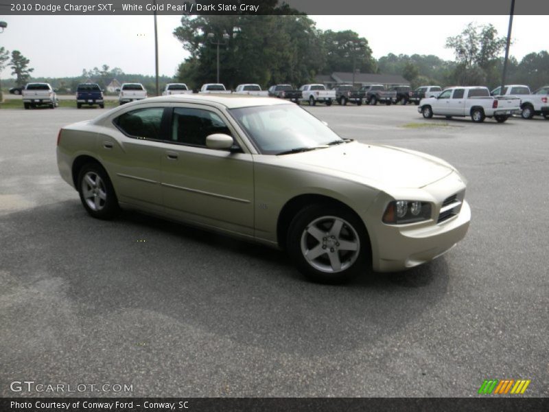 White Gold Pearl / Dark Slate Gray 2010 Dodge Charger SXT