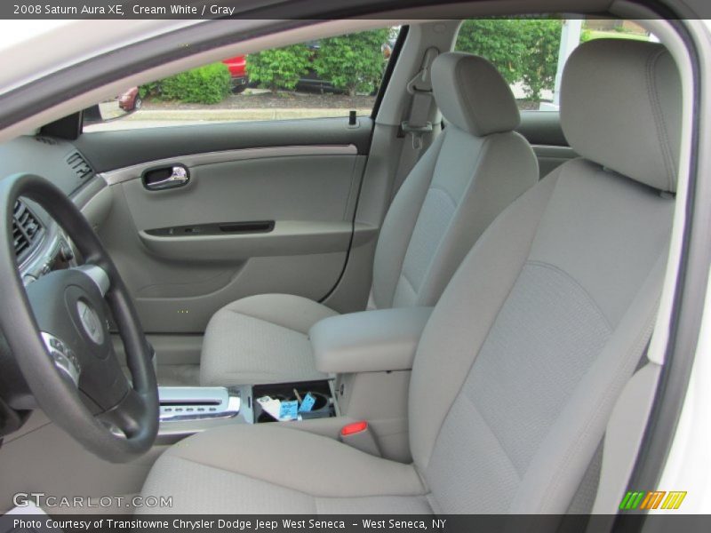 Cream White / Gray 2008 Saturn Aura XE