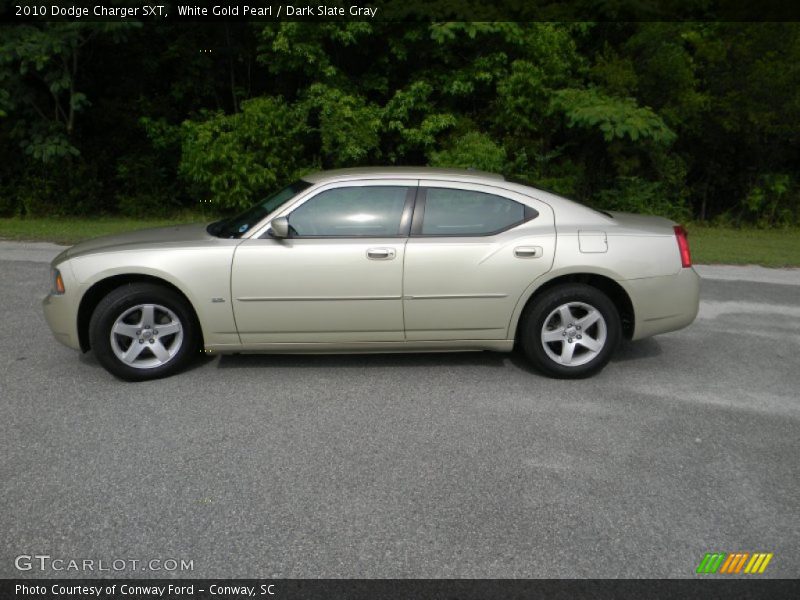 White Gold Pearl / Dark Slate Gray 2010 Dodge Charger SXT