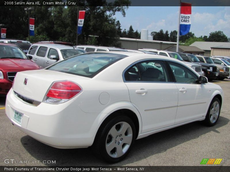 Cream White / Gray 2008 Saturn Aura XE
