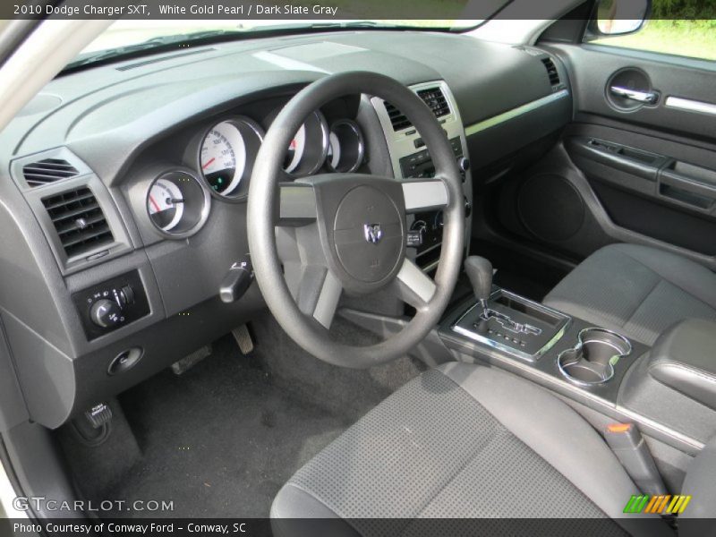 White Gold Pearl / Dark Slate Gray 2010 Dodge Charger SXT