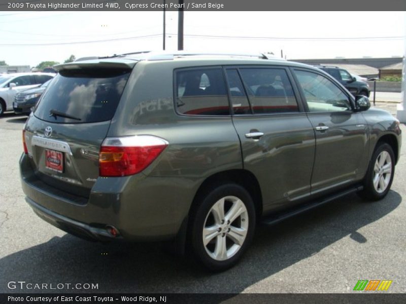 Cypress Green Pearl / Sand Beige 2009 Toyota Highlander Limited 4WD