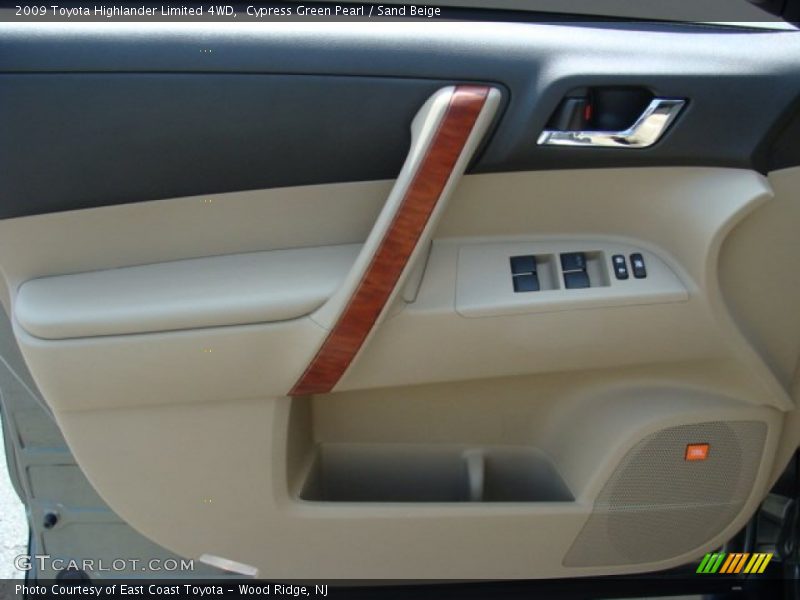 Cypress Green Pearl / Sand Beige 2009 Toyota Highlander Limited 4WD
