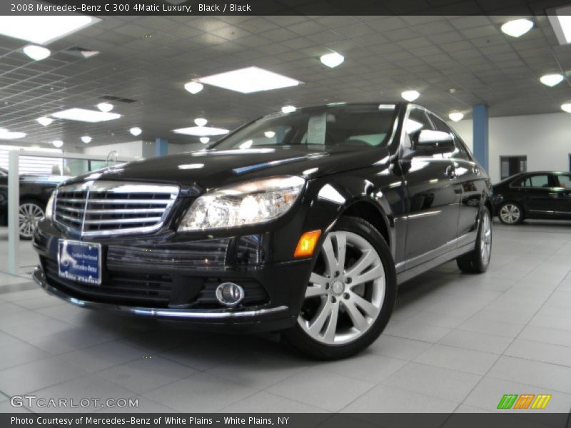 Black / Black 2008 Mercedes-Benz C 300 4Matic Luxury