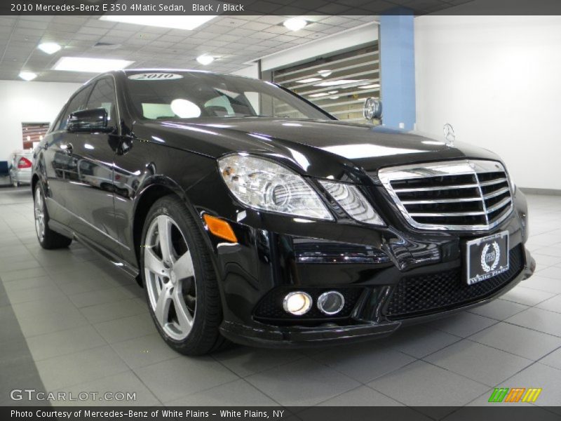 Black / Black 2010 Mercedes-Benz E 350 4Matic Sedan