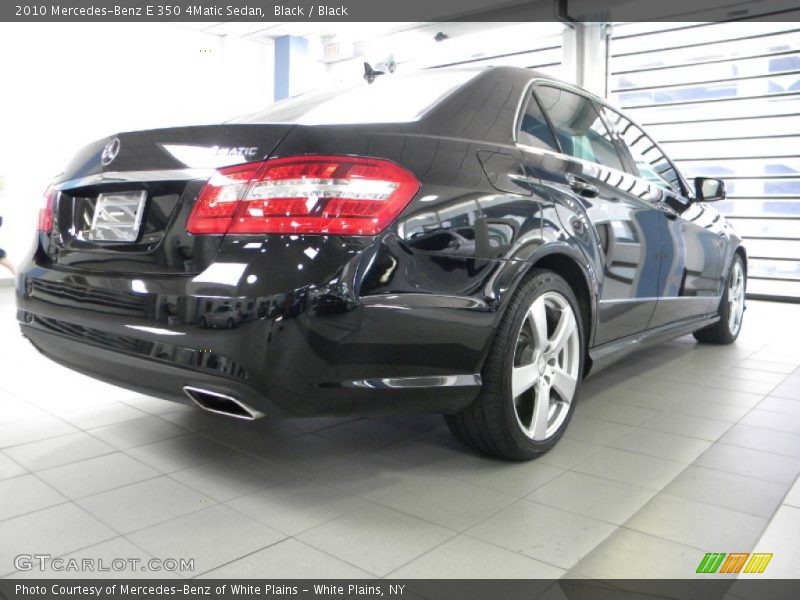Black / Black 2010 Mercedes-Benz E 350 4Matic Sedan