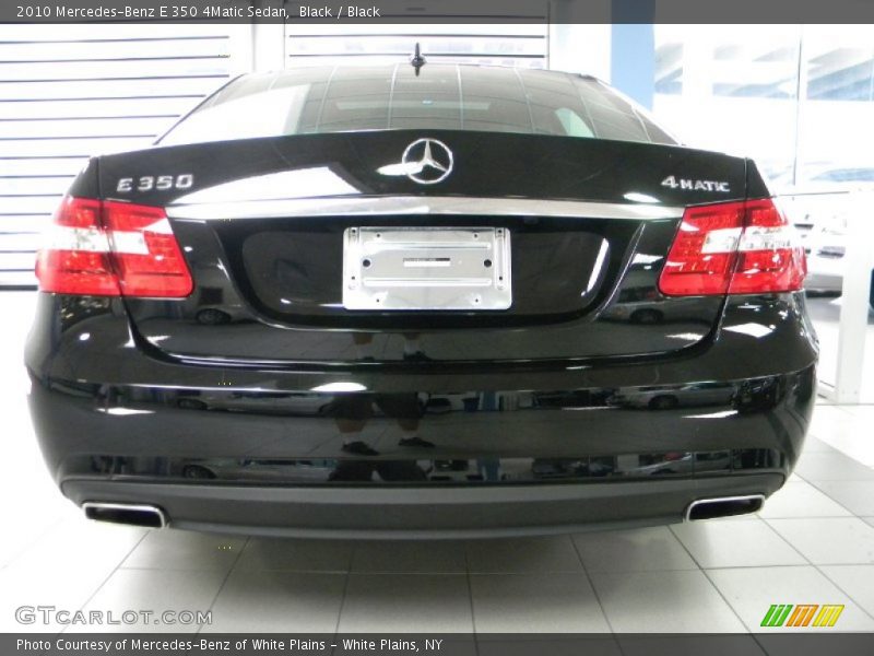 Black / Black 2010 Mercedes-Benz E 350 4Matic Sedan
