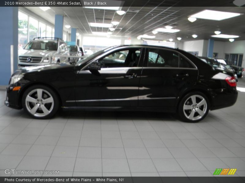 Black / Black 2010 Mercedes-Benz E 350 4Matic Sedan