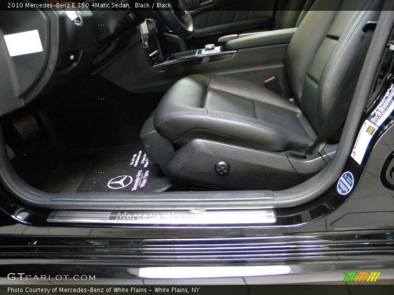 Black / Black 2010 Mercedes-Benz E 350 4Matic Sedan