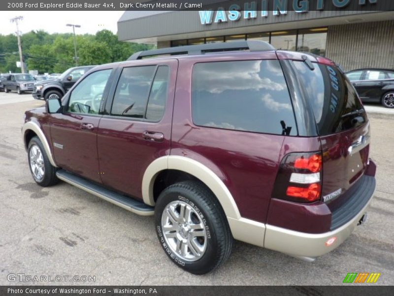 Dark Cherry Metallic / Camel 2008 Ford Explorer Eddie Bauer 4x4