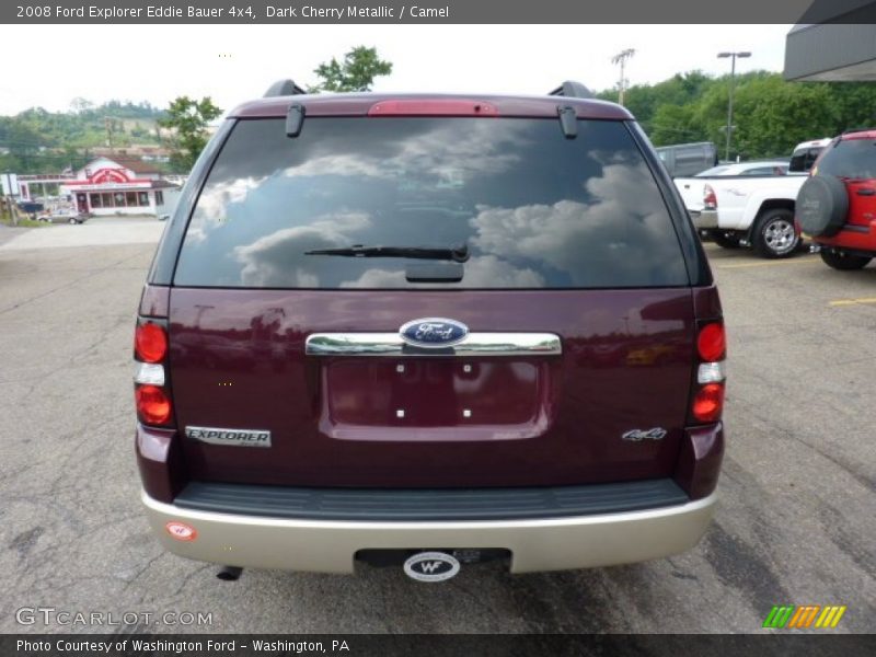 Dark Cherry Metallic / Camel 2008 Ford Explorer Eddie Bauer 4x4