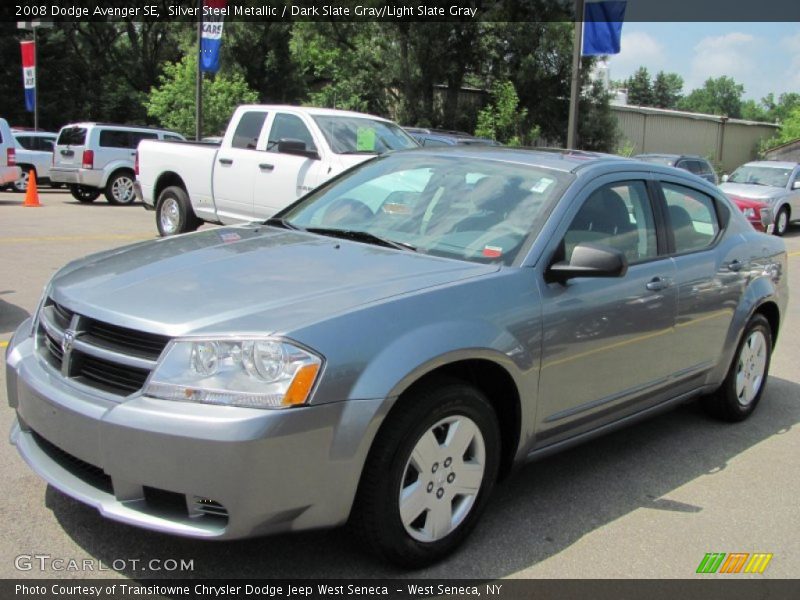 Silver Steel Metallic / Dark Slate Gray/Light Slate Gray 2008 Dodge Avenger SE