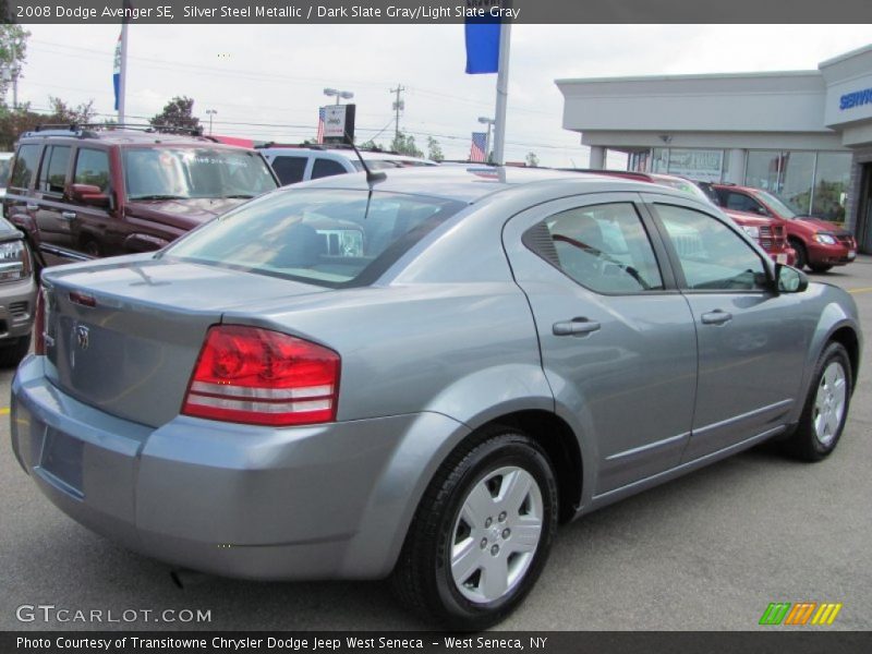 Silver Steel Metallic / Dark Slate Gray/Light Slate Gray 2008 Dodge Avenger SE