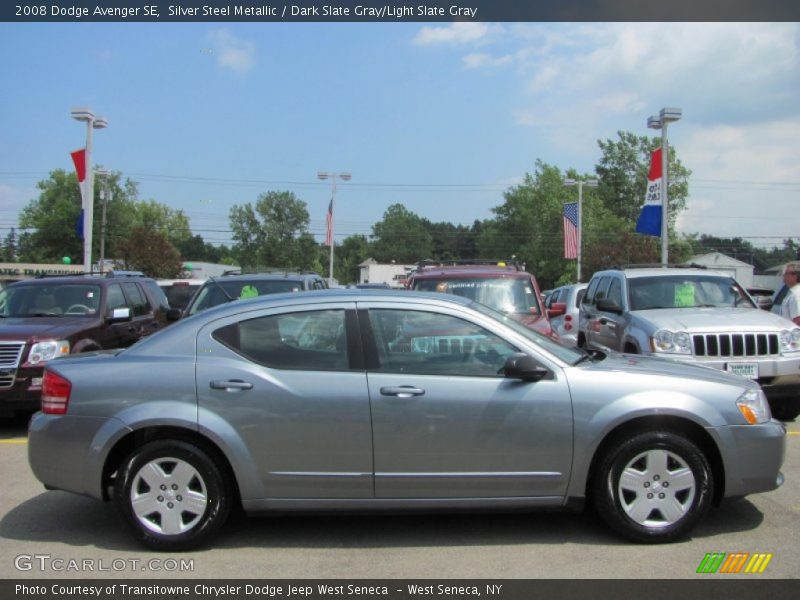 Silver Steel Metallic / Dark Slate Gray/Light Slate Gray 2008 Dodge Avenger SE