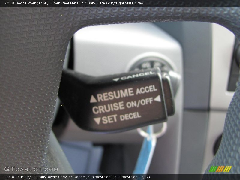 Silver Steel Metallic / Dark Slate Gray/Light Slate Gray 2008 Dodge Avenger SE
