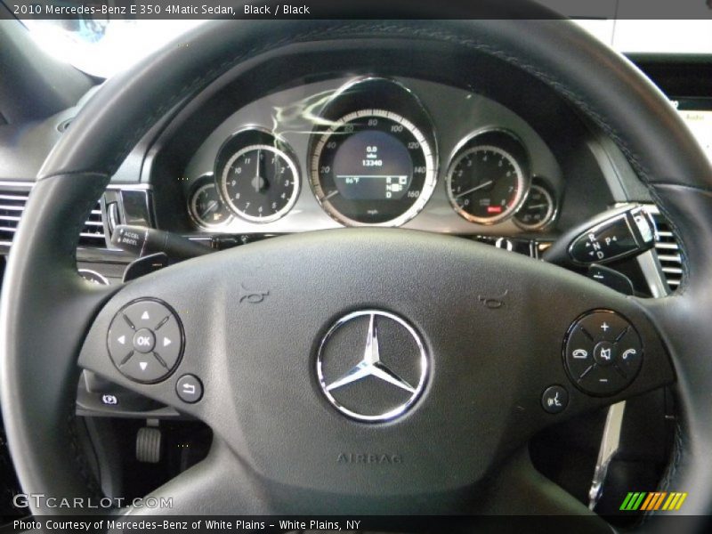 Black / Black 2010 Mercedes-Benz E 350 4Matic Sedan