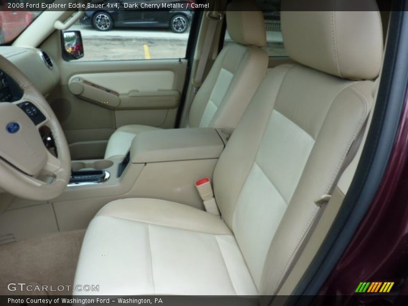 Dark Cherry Metallic / Camel 2008 Ford Explorer Eddie Bauer 4x4