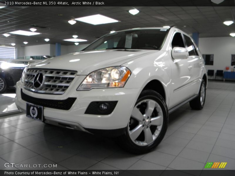 Arctic White / Black 2010 Mercedes-Benz ML 350 4Matic