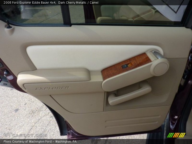 Dark Cherry Metallic / Camel 2008 Ford Explorer Eddie Bauer 4x4