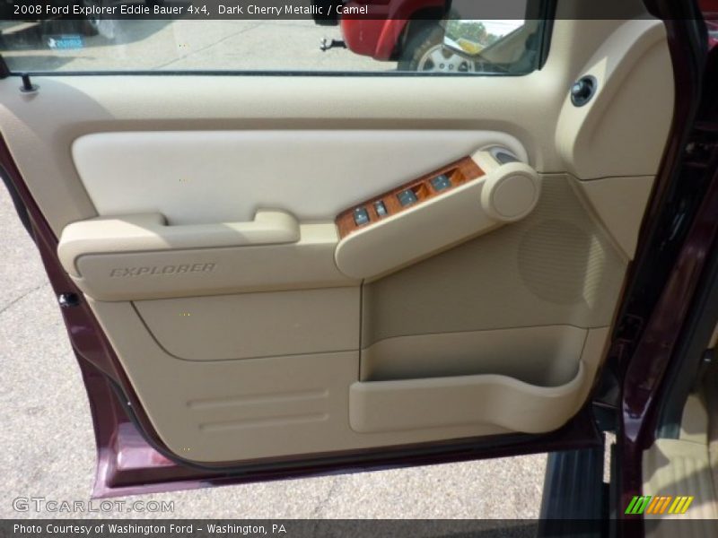Dark Cherry Metallic / Camel 2008 Ford Explorer Eddie Bauer 4x4