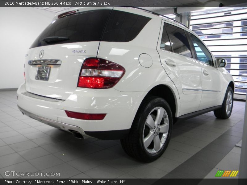 Arctic White / Black 2010 Mercedes-Benz ML 350 4Matic