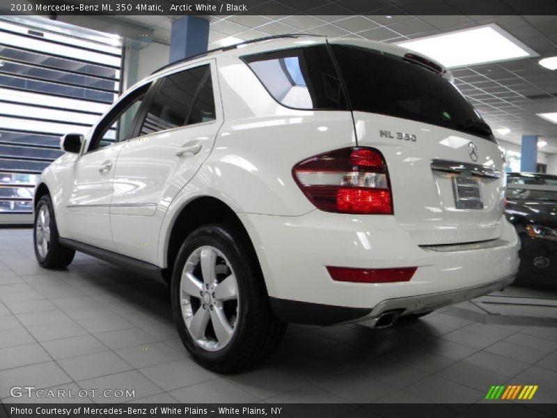 Arctic White / Black 2010 Mercedes-Benz ML 350 4Matic