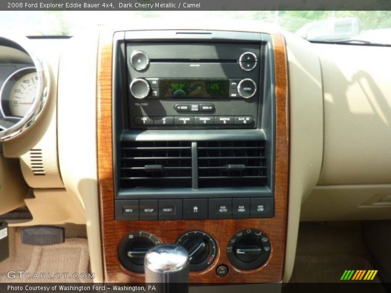 Dark Cherry Metallic / Camel 2008 Ford Explorer Eddie Bauer 4x4