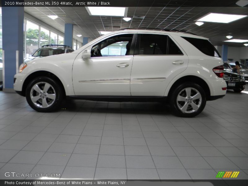 Arctic White / Black 2010 Mercedes-Benz ML 350 4Matic
