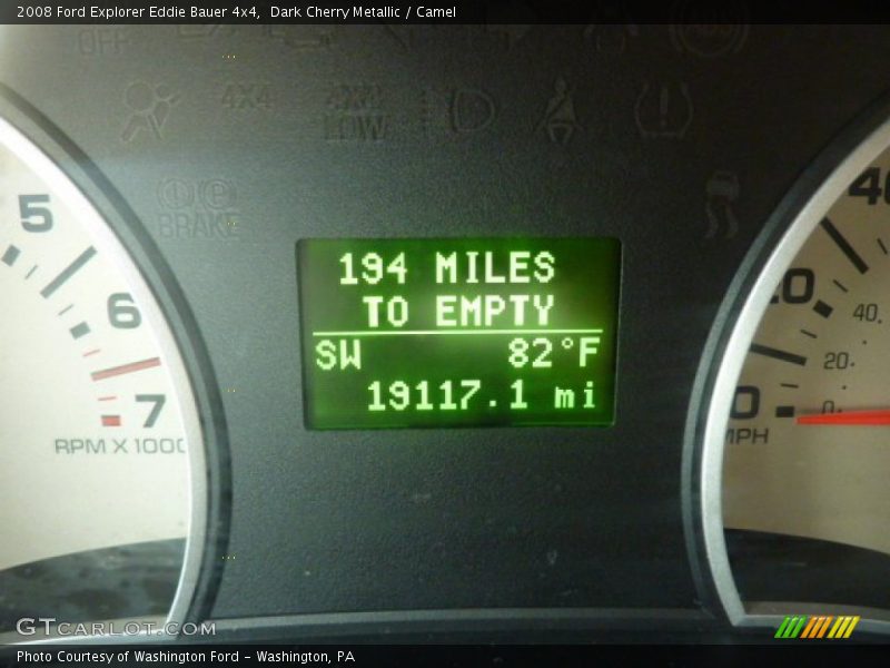 Dark Cherry Metallic / Camel 2008 Ford Explorer Eddie Bauer 4x4