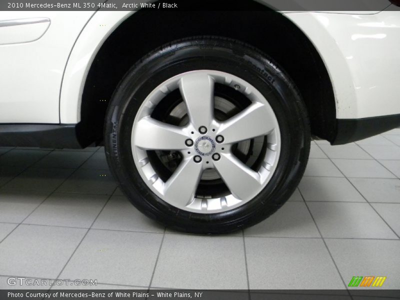 Arctic White / Black 2010 Mercedes-Benz ML 350 4Matic