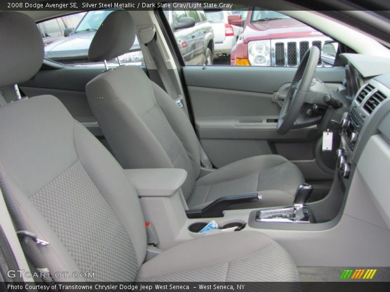 Silver Steel Metallic / Dark Slate Gray/Light Slate Gray 2008 Dodge Avenger SE