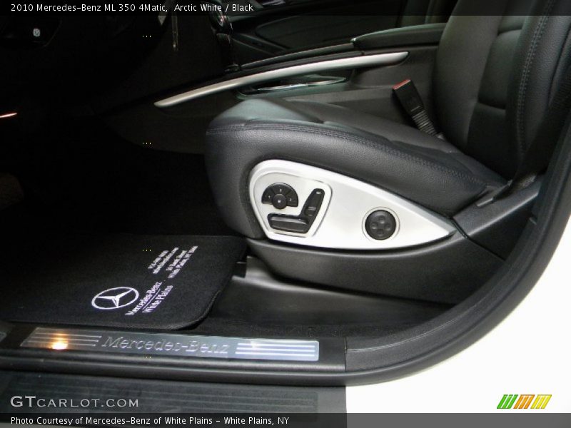 Arctic White / Black 2010 Mercedes-Benz ML 350 4Matic