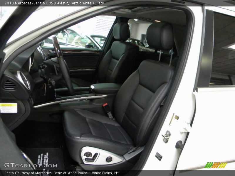 Arctic White / Black 2010 Mercedes-Benz ML 350 4Matic