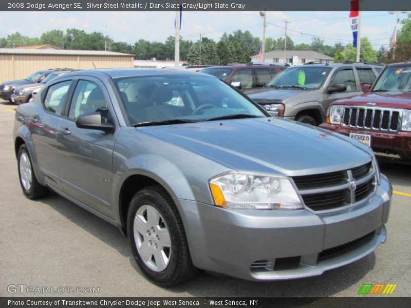 Silver Steel Metallic / Dark Slate Gray/Light Slate Gray 2008 Dodge Avenger SE