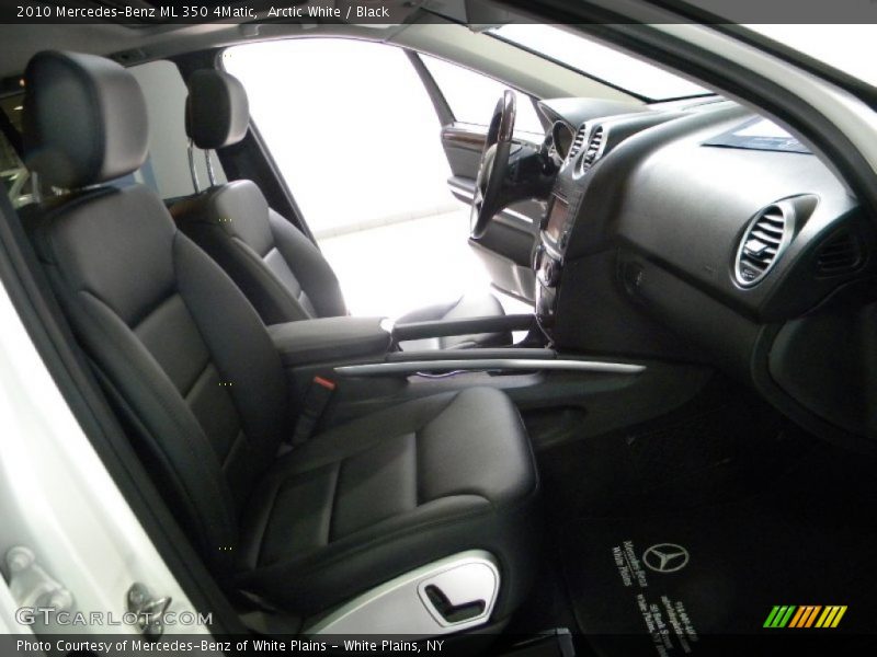 Arctic White / Black 2010 Mercedes-Benz ML 350 4Matic