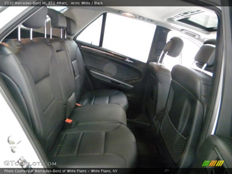 Arctic White / Black 2010 Mercedes-Benz ML 350 4Matic