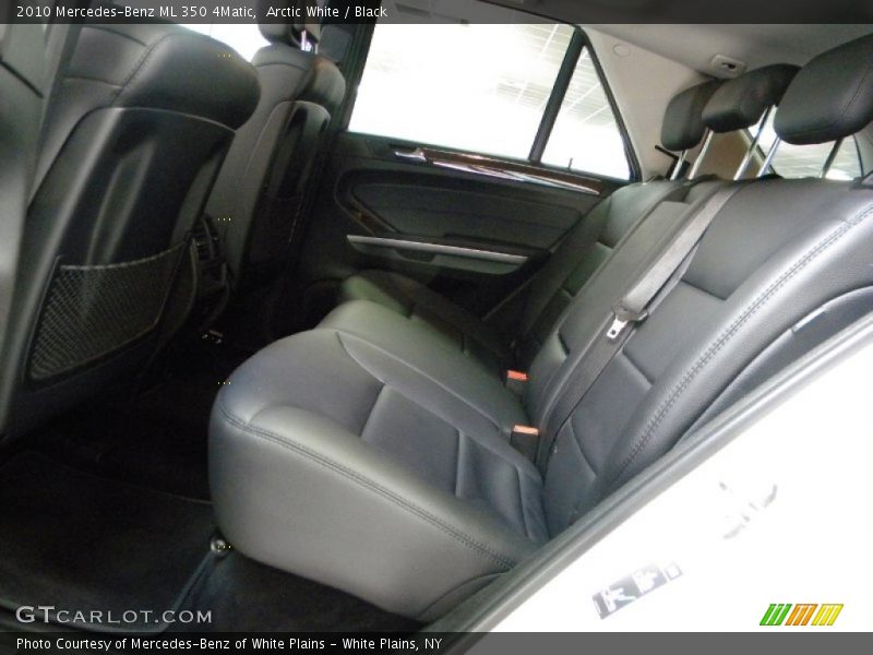 Arctic White / Black 2010 Mercedes-Benz ML 350 4Matic