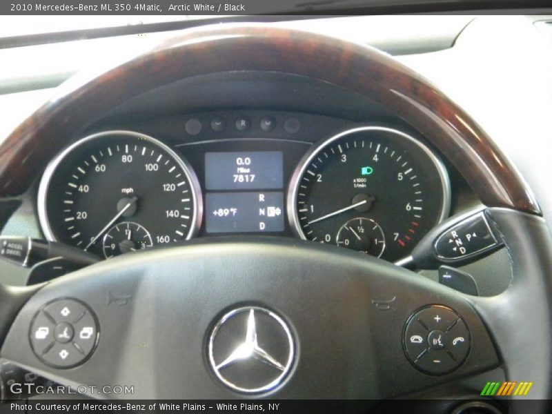 Arctic White / Black 2010 Mercedes-Benz ML 350 4Matic