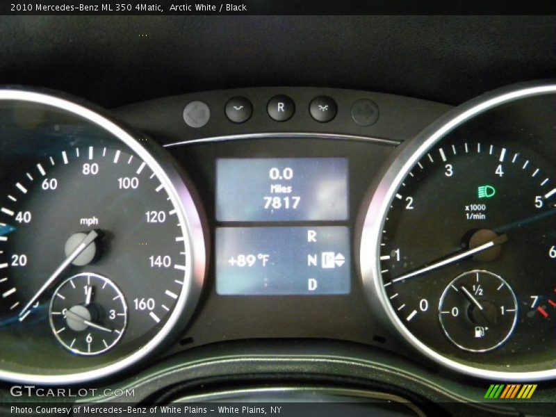 Arctic White / Black 2010 Mercedes-Benz ML 350 4Matic